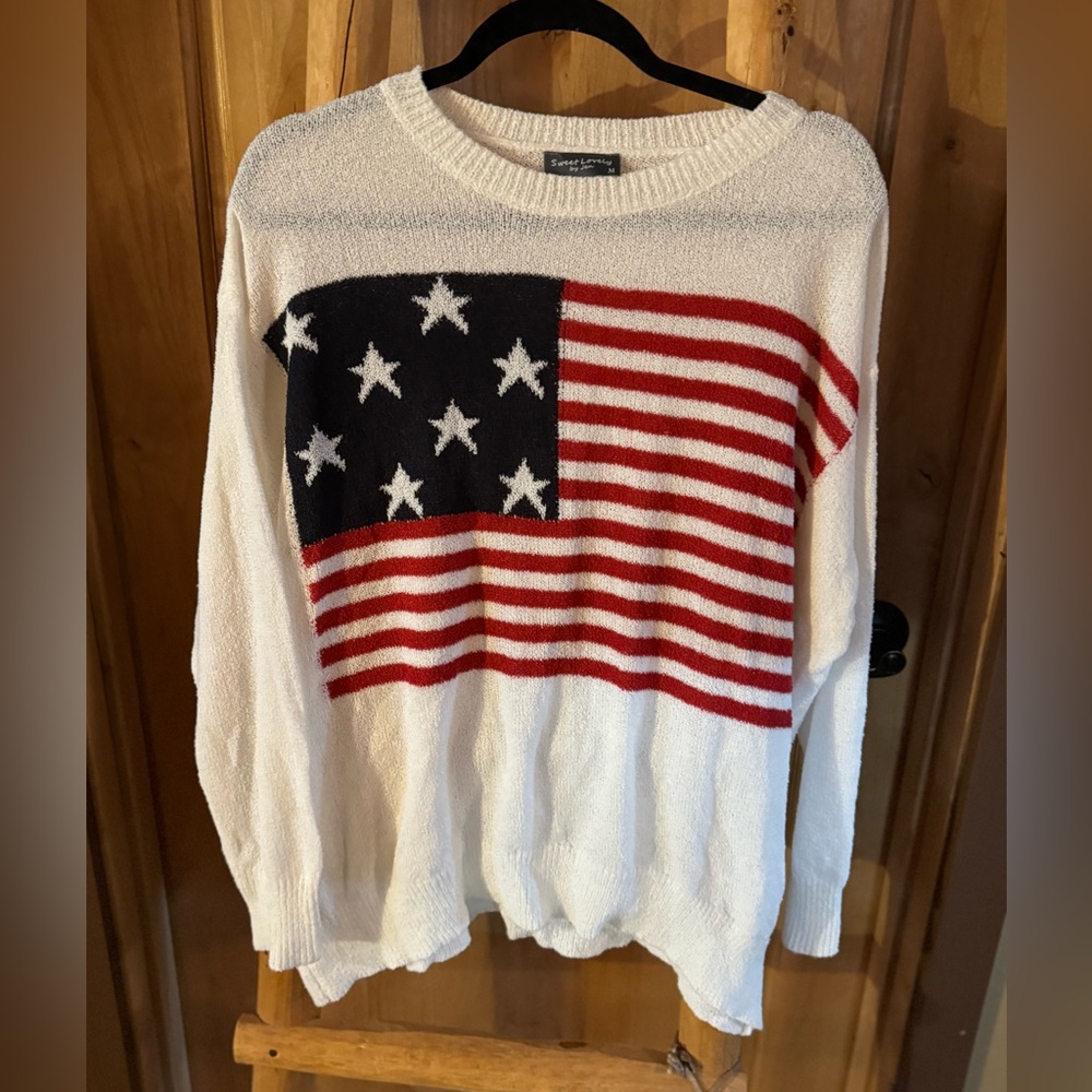 Simply Couture Stars and Stripes Sweater